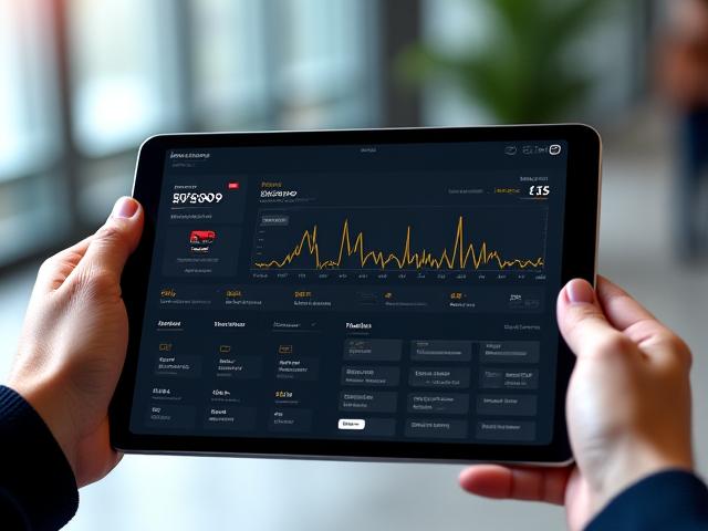 Logistics telematics dashboard showing real-time temperature tracking software