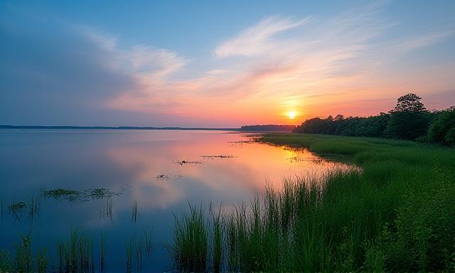 Panoramic view of the Chesapeake Bay area representing Shimyer's commitment to the local environment